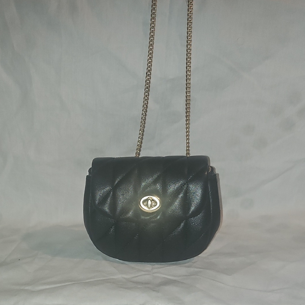 Coach Black and Gold Crossbody Bag